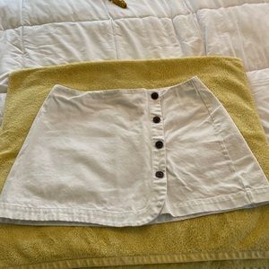 Urban Outfitters white mini skirt size:XL